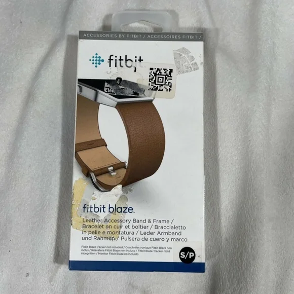 NIB $100 FITBIT [ Size‎ Small ] Blaze Leather Smart BAND ONLY in Carmel
